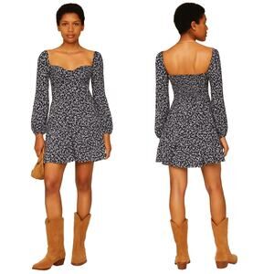 staud wells a-line dress Blue Toile Wells Dress